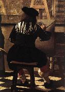 VERMEER VAN DELFT, Jan, The Art of Painting (detail) wer